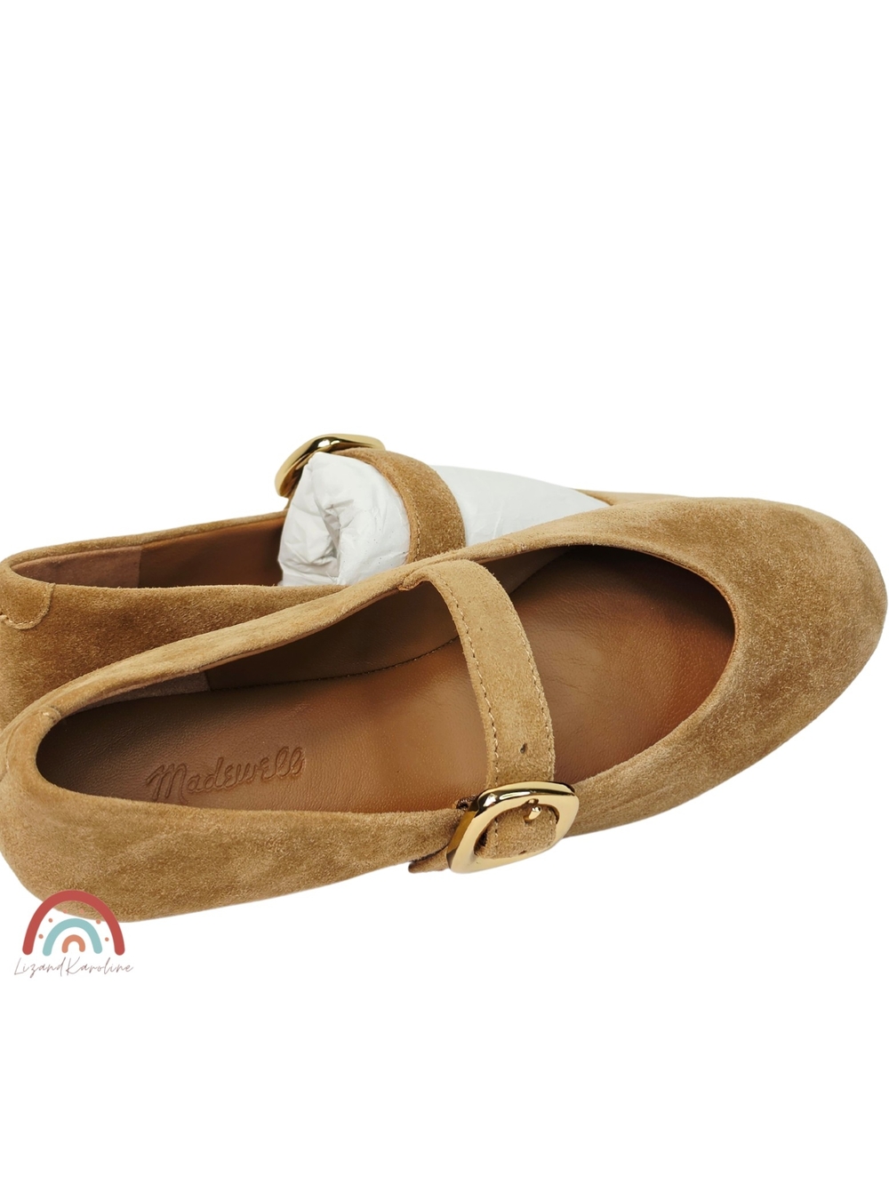 New! Madewell The Remy Mary Jane in Suede Dried Acorn 6 - Picture 9 of 16